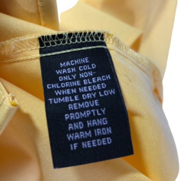 NWT Investments Mustard Yellow 3/4 Cuffed Sleeve Button Front Tunic Size 10 - Picture 6 of 7